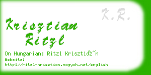 krisztian ritzl business card